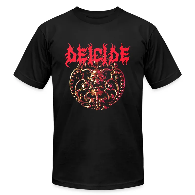 2024 Men T Shirt Casual Deicide Blaspherion Medallion T-shirt Graphic Summer Short Sleeves 100% Cotton S-3XL