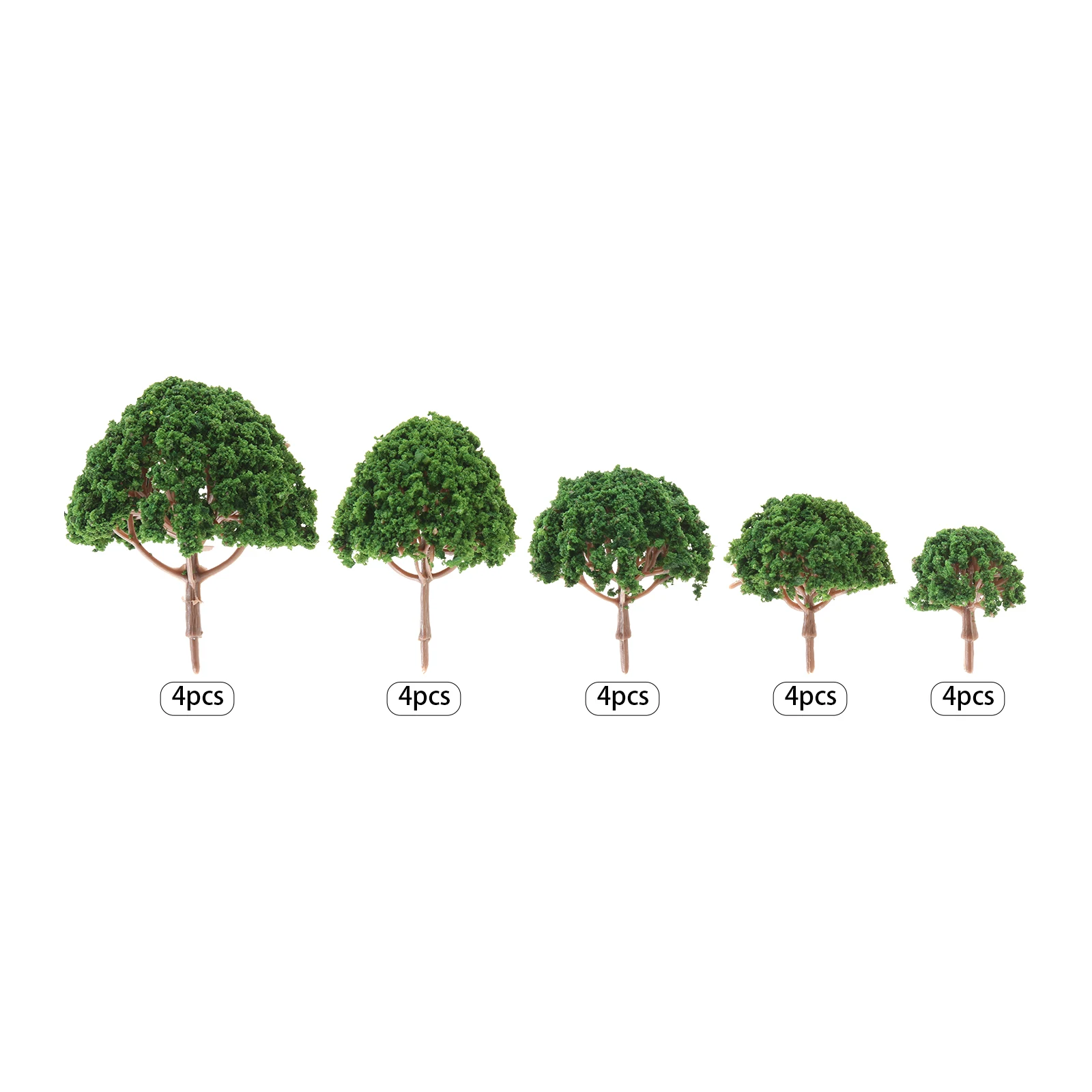 20pcs Model Train Scenery Architecture Tree Woodland Scenic N Scale Craft Moss Faux Plants Scenery Layout Landscape Mini Diorama