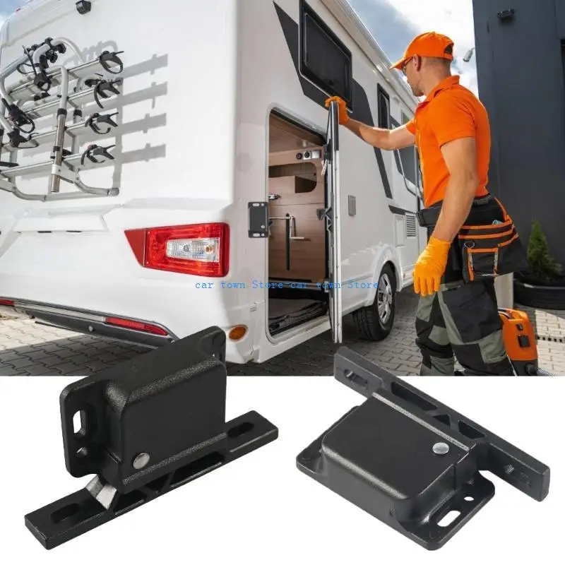 

RXJE Motorhomes Cabinet Door Latches Cargo Trailer Cabinet Fasteners 8 Units Effortlessly Push Catch For Secure Closure