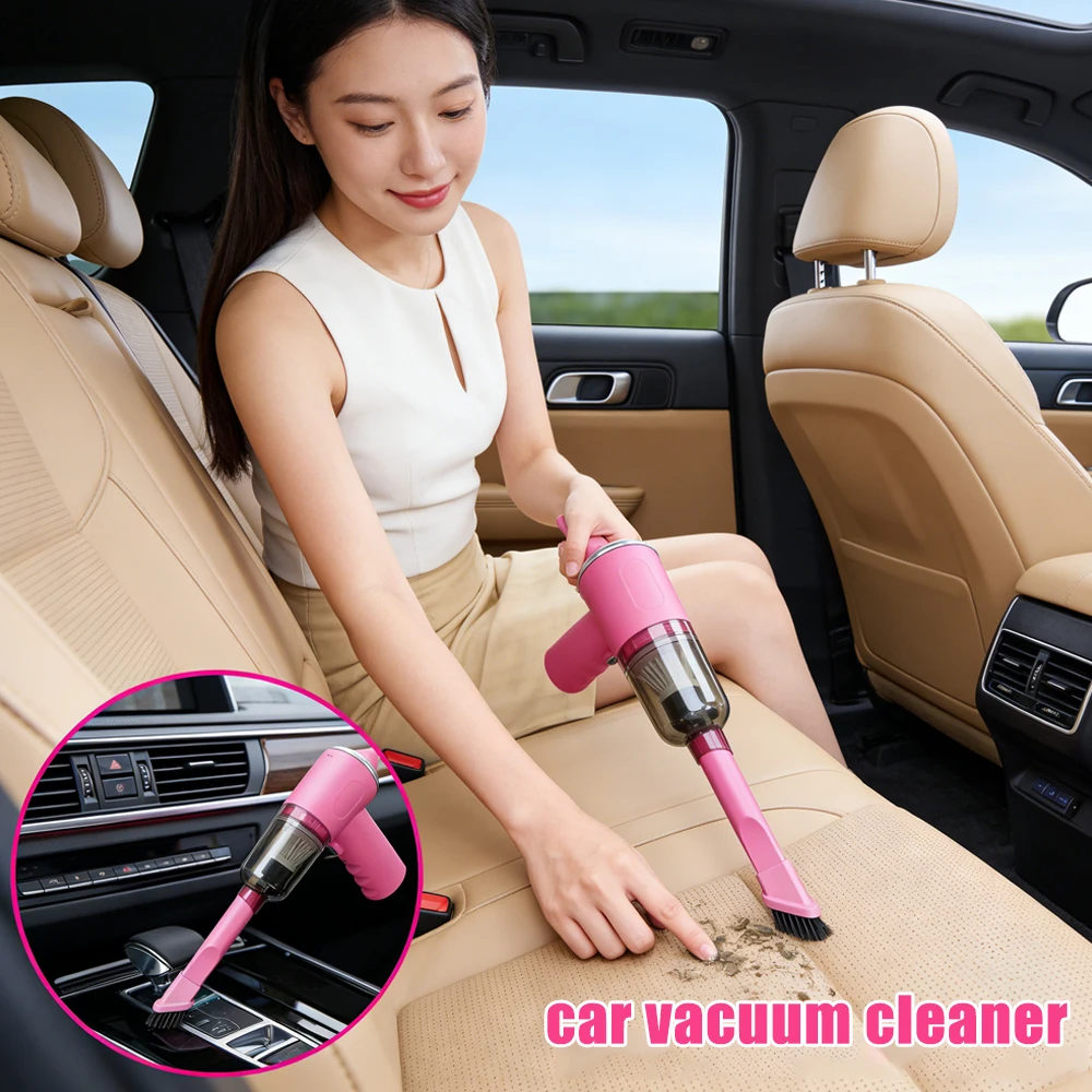 Handheld Car Vacuum Cleaner Portable Wireless 6000PA Strong Suction Powerful Blower for Home Office Cleaning