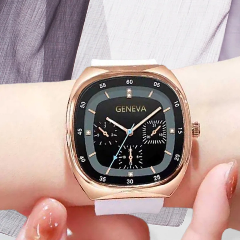 

Модные женские часы Элитный бренд Женские повседневные кварцевые наручные часы Женские классические спортивные силиконовые ремешки Relogio Feminino