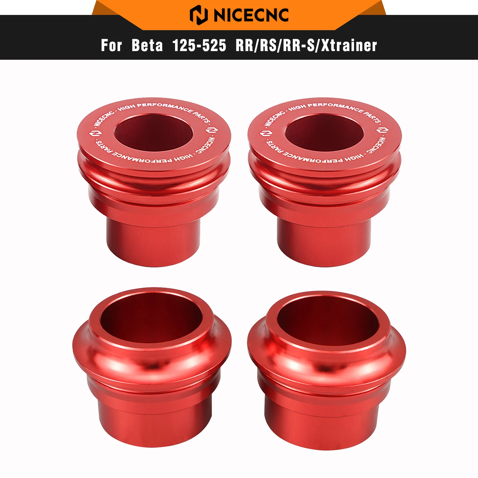 

NICECNC Front Rear Wheel Spacers Protector For Beta RR300 RR250 Enduro Racing RR350 RR390 RR430 RR480 2013-2024 RR 125 200 18-24