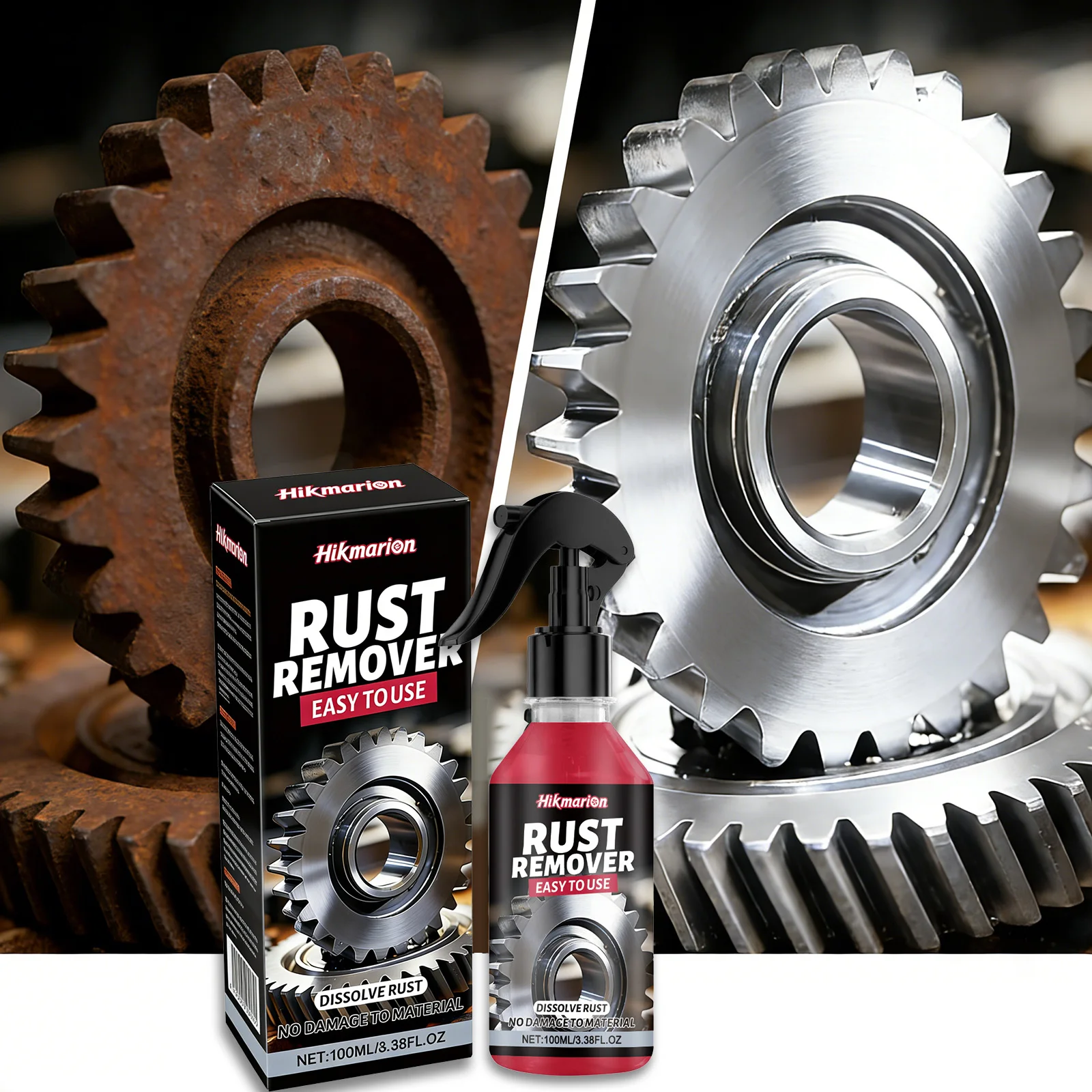 Anti-Rost Schmiermittelspray - Penetrierender Rostentferner für Autoteile, Werkzeuge, Motorradrahmen, Maschinen & Metalloberflächen