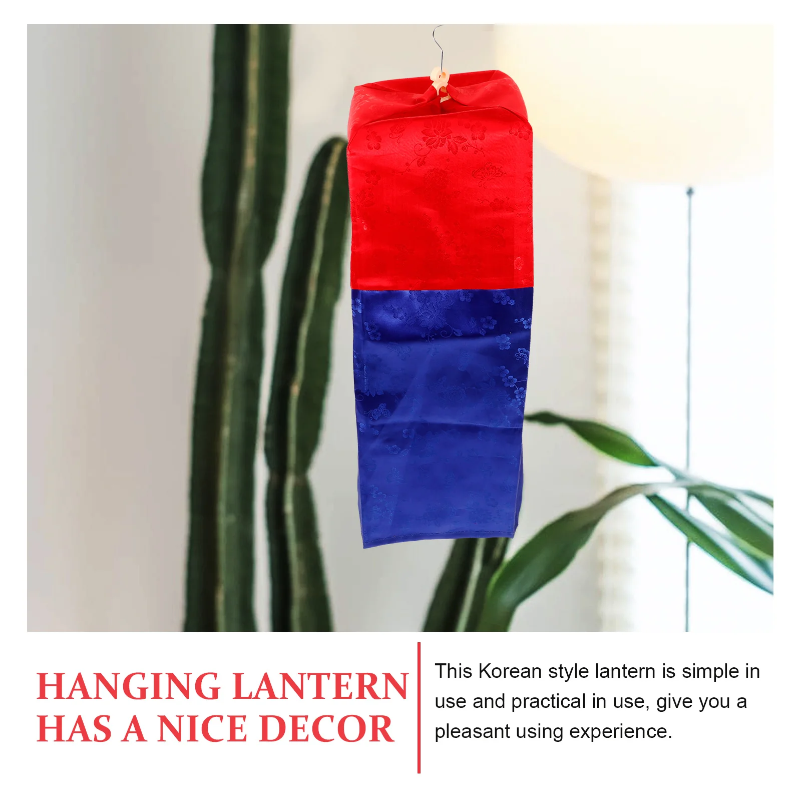 Korean Red and Blue Lanterns South Outdoor Restaurant Bbq Decorations Store Doorway Pendant Traditional Hanging Barbecue