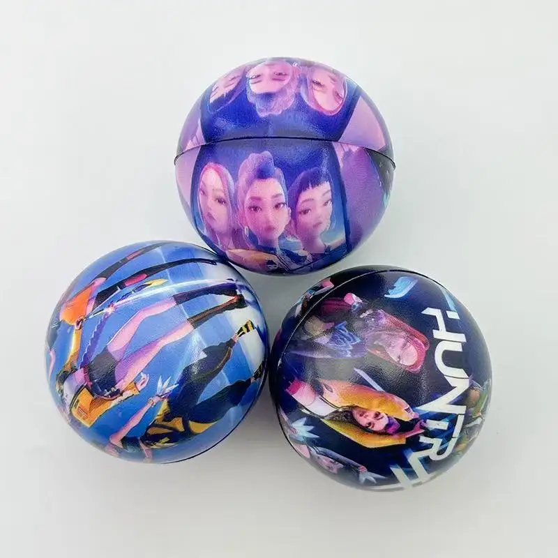 Bola Mainan Penghilang Stres Busa Gadis Pemburu Ajaib 6.3cm, Bola Mainan Penghilang Tekanan Elastisitas Tinggi Rebound Lambat untuk Relaksasi