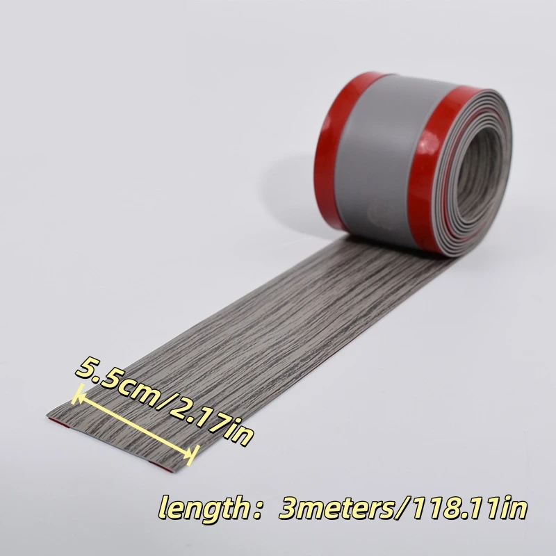 1pc 118.11X2.17in Self adhesive cable conduit wall sticker PVC floor cable protector household cable hidden cover