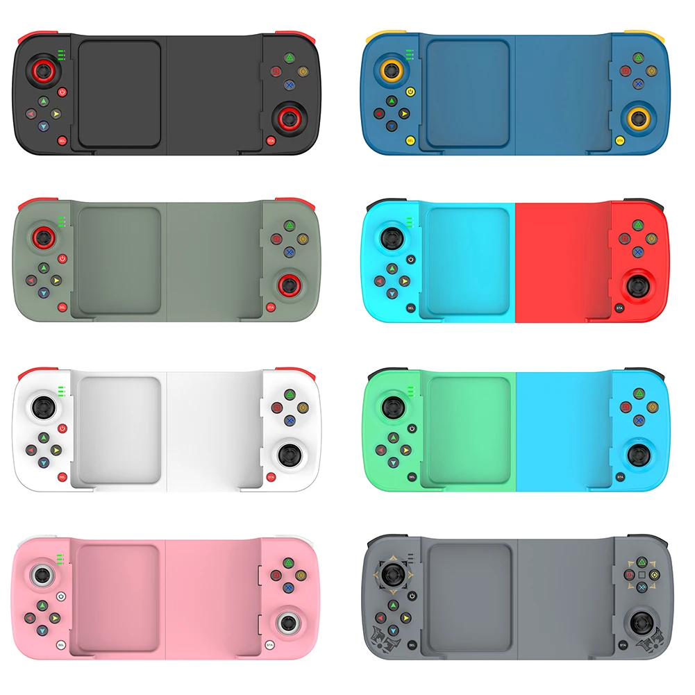 

Выдвижной игровой контроллер D3 с 3D-джойстиком, Bluetooth 5.0, для мобильных телефонов, с кнопками макросов, 400 мАч, для iPhone/iOS/Android
