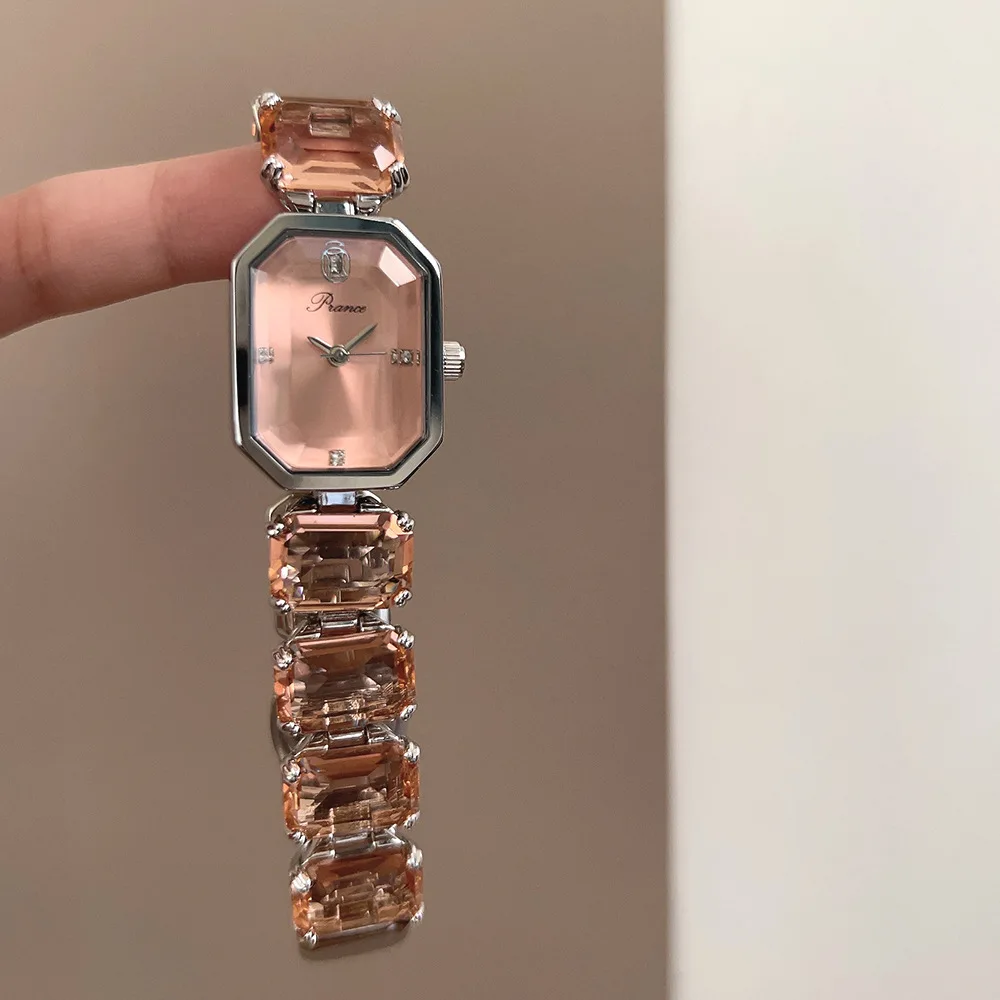 UTHAI CQ354 Fashionable Women Watch Rectangular Bracelet Fashionable Quartz Watch Light Luxury Clock Gift Watches For Woman