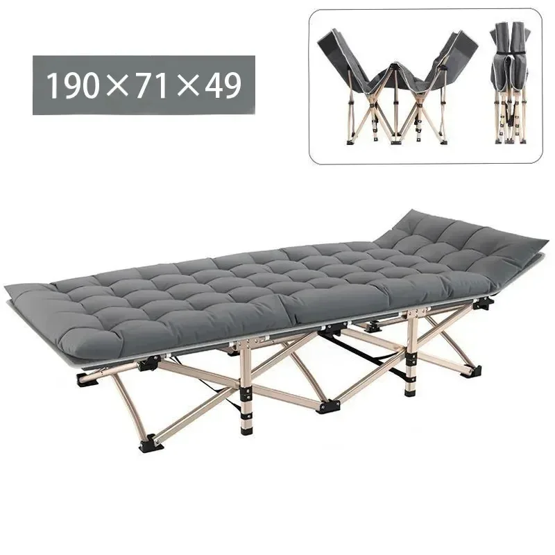 Folding bed ultra light portable outdoor Camp bed multi-function recliner self driving travel folding bed