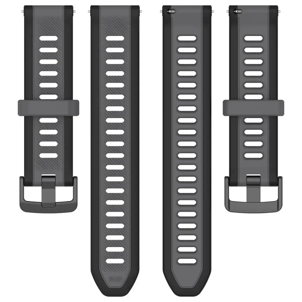 22/20/18 مللي متر سيليكون حزام لساعة هواوي GT6/GT5/GT4 46 مللي متر 41 مللي متر GT6Pro 46 مللي متر نغمتين تنفس الفرقة سامسونج ساعة 7 6 5 4 حزام