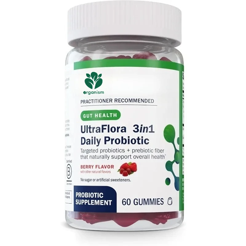 

3-in-1 daily probiotic supplement, supporting intestinal and immune health in adults and children -60 gummies