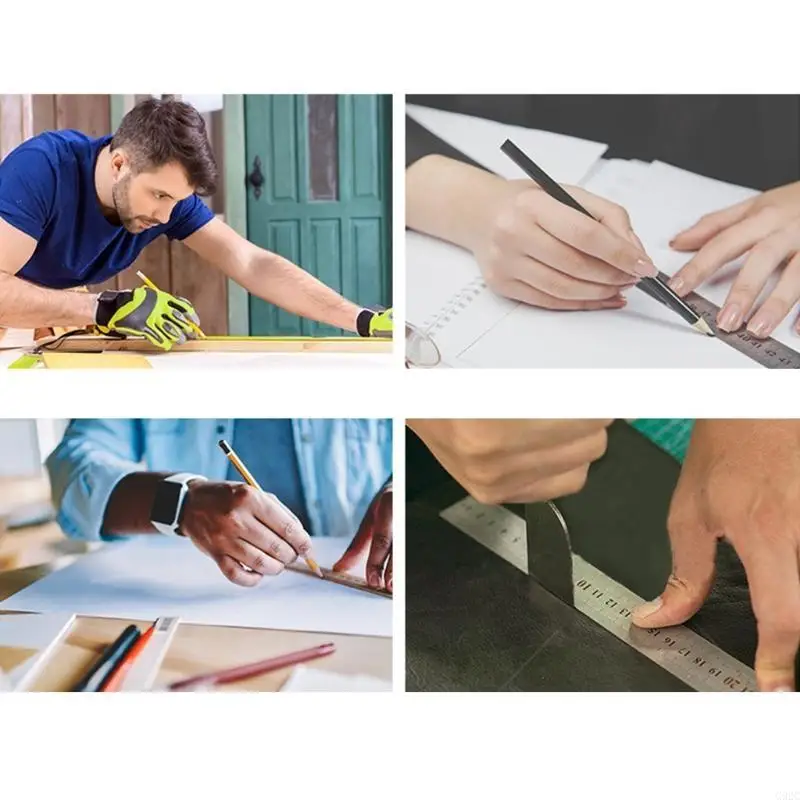 G92C Metal Straight Ruler Stainless Steel Ruler with Double Scale Measuring Tool