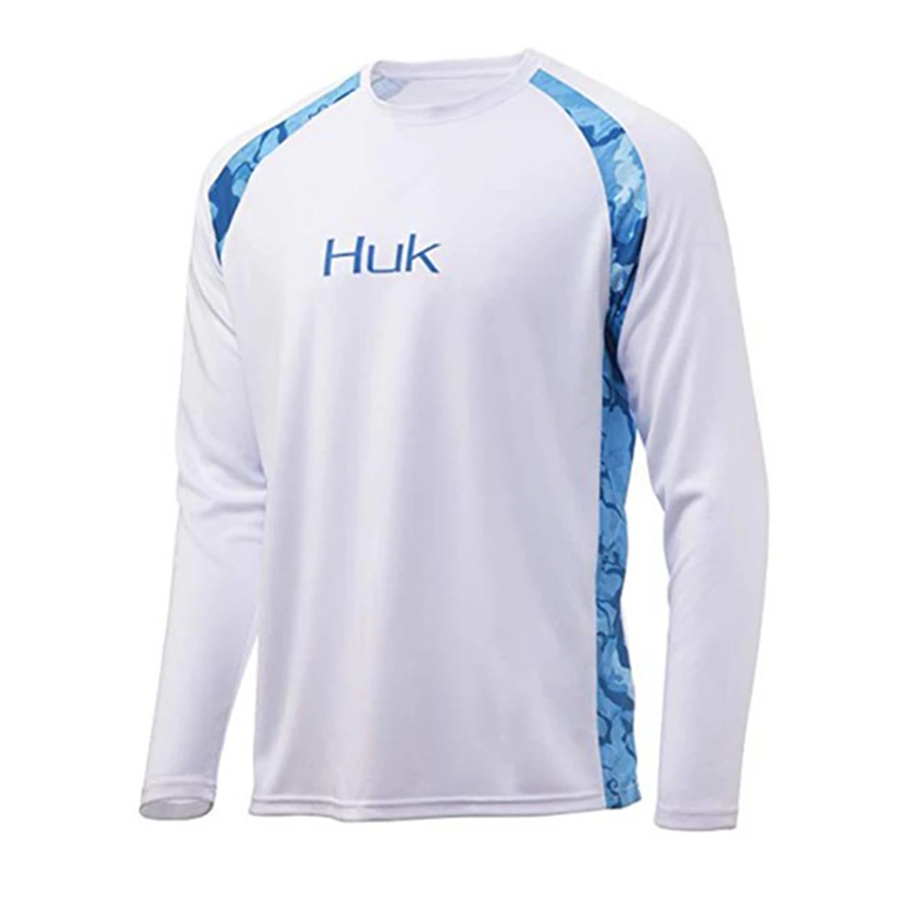 

HUK Fishing Shirts Performance Sweatshirt Summer Outdoor Long Sleeve Uv Protection Angling Uniform Quick-Dry Men Fishing Jersey