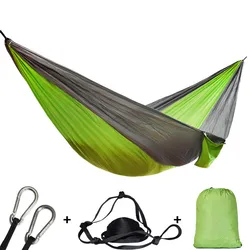 Single Outdoor Hammock Double Garden Camping Swing Tree Bed Portable Adult Kids Outdoor Bed 2 Straps 2 Carabiner 2022