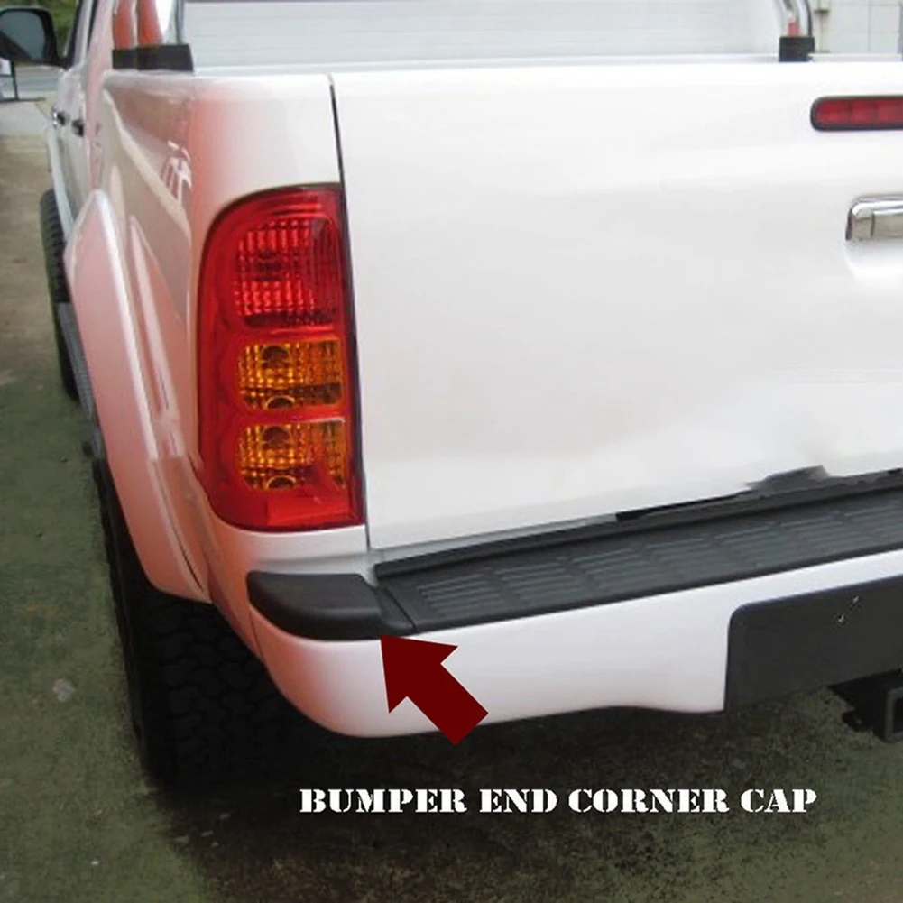 Rear Bumper End Plate Corner Cap Trim Fit for Toyota Hilux Vigo 2004-2012 2013 2014 2015