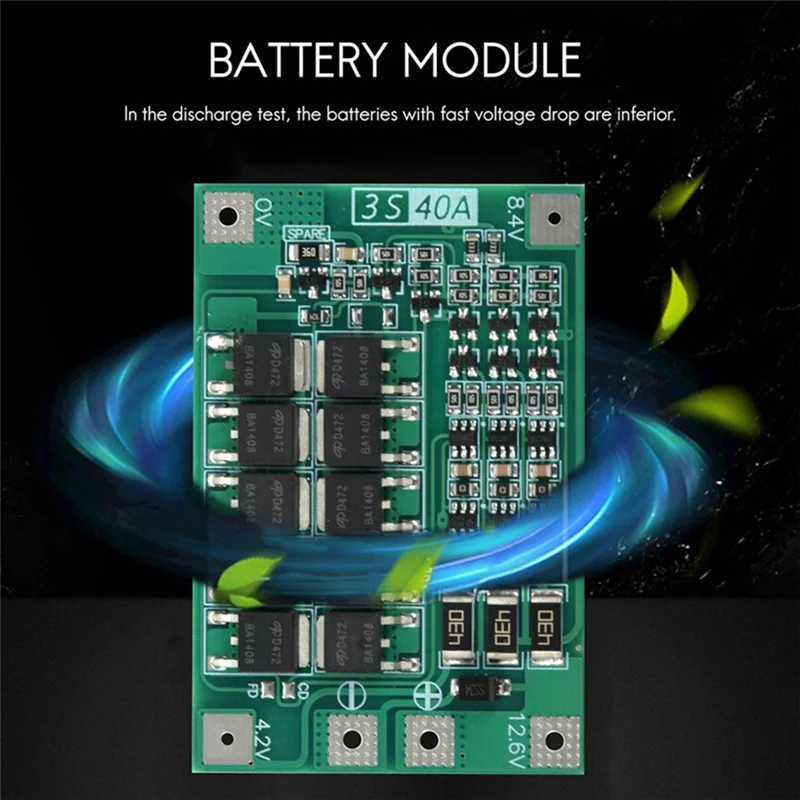 

Защитная плата MAKE-3S 40A для отвертки 12 В Li-1850 BMS, аккумуляторная плата с балансом