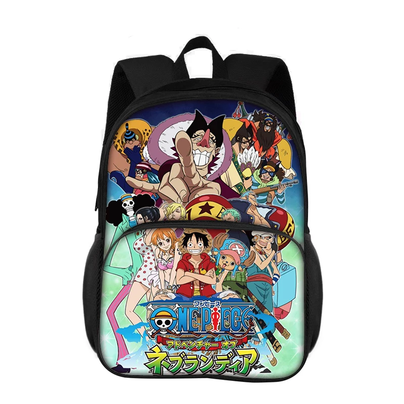 ONE PIECE Monkey D. Luffy Children Large Capacity Backpack Students School Bags for Girls Boys Cartoon Bookbag Travel Backpack