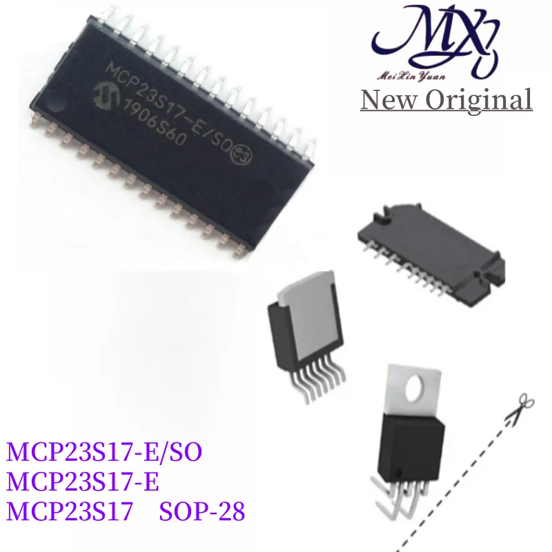 MXY 5Pcs MCP23S17-E/SO MCP23S17-E MCP23S17 SOP-28 ic 16 interface chip IC