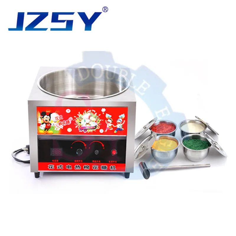 ماكينة خيط حلوى القطن 110 فولت/220 فولت ماكينة صنع خيط الحلوى التجارية معدات صنع القطن الكهربائية من الفولاذ المقاوم للصدأ