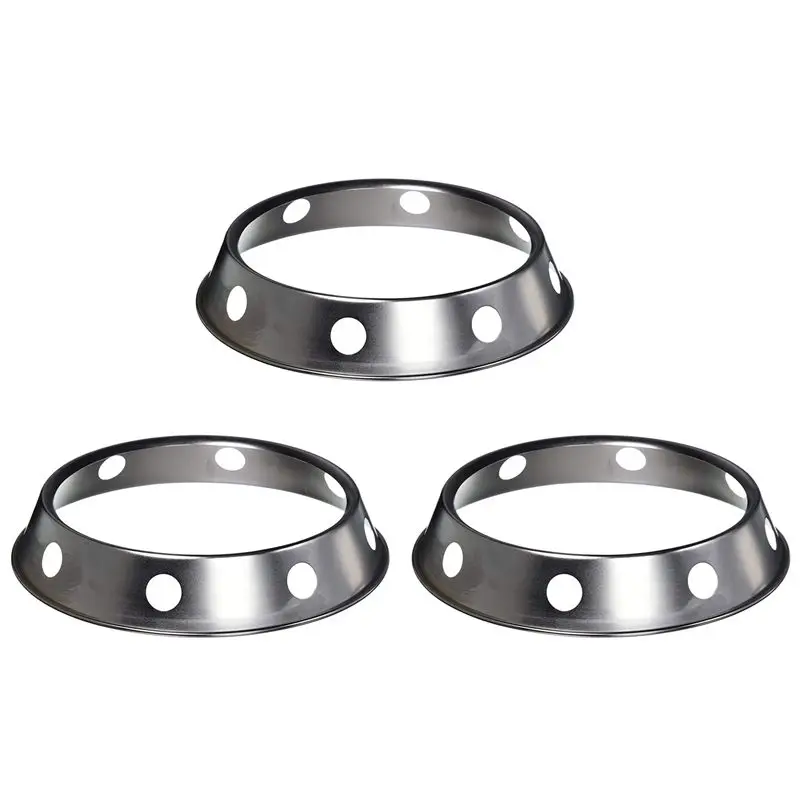 FAST-3X Universal Wok Pan Support Rack Stand Wok Ring/Metallic Round Bottom Universal Size For Gas Stove Fry Pans