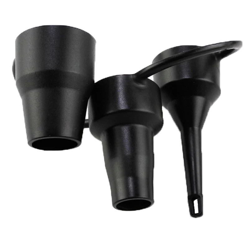 3 Sizes Nozzle Pump Nozzle Head Air Inflator Adaptor Replacement Nozzles Black Air nozzle of blower charging pump