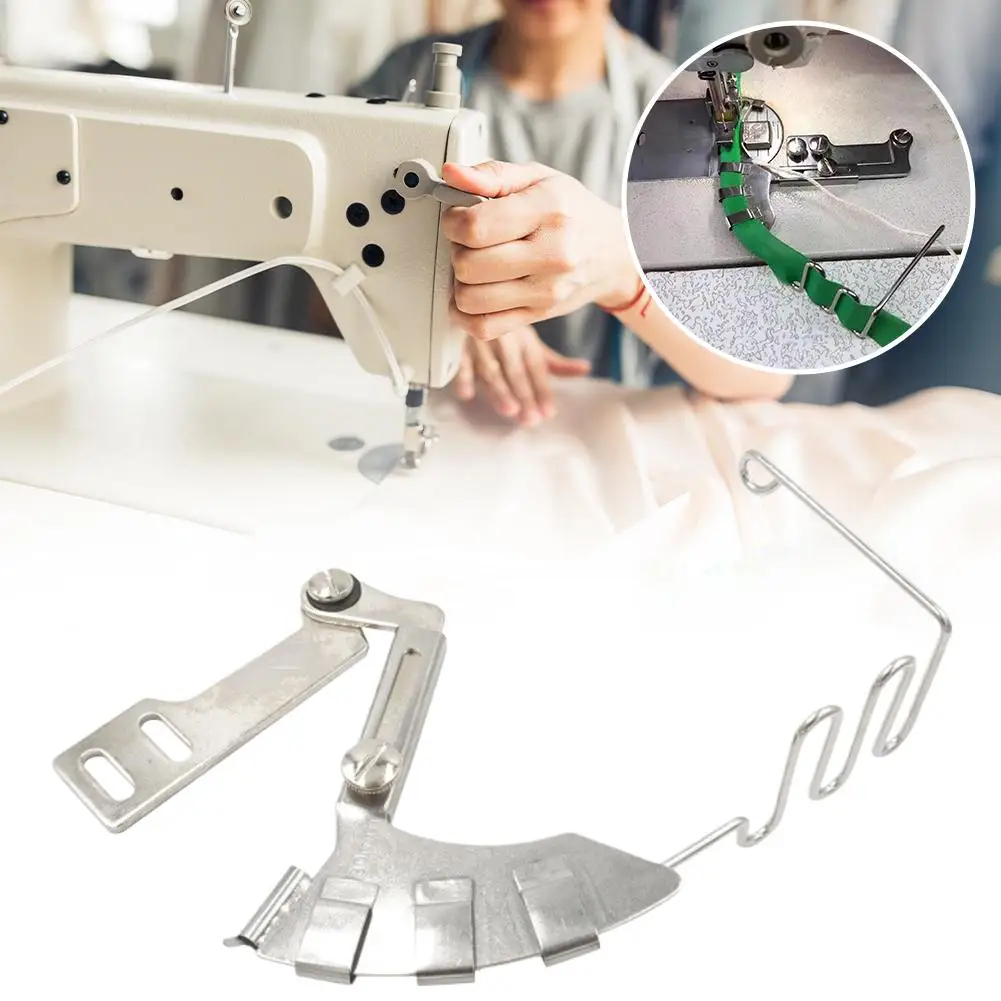 New 4in1 Sewing Machine Rope Puller Top Bottom Feed Sewing Foot DIY Bedding Guide Adjustable Walking Machine Pillow Accesso Y4I0
