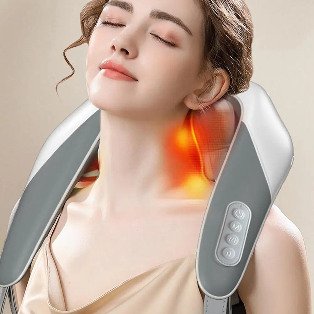 

Electric Neck Massage Shawl U Shape Shiatsu Kneading Heating Relieve Cervical Back Pain Relaxation Fatigue Body Massage Care