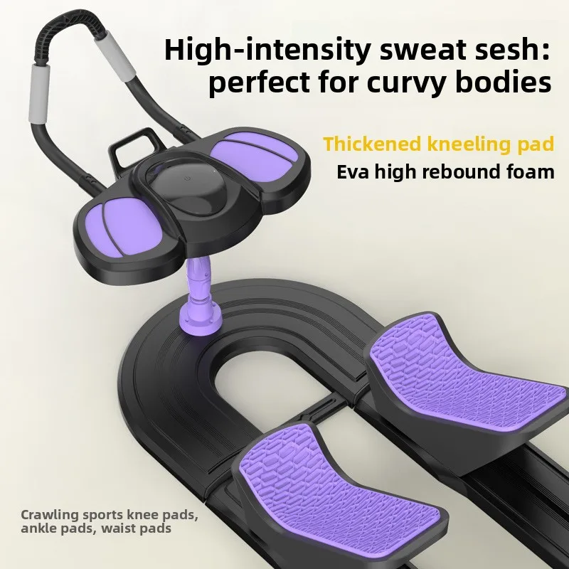 Cross-border New Style Household Foldable ABS Crawling Machine Crocodile Crawl Waist-Strengthening Core Training Crunch Fitness