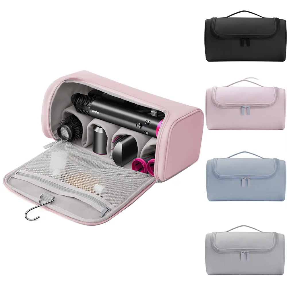 Hair Dryer Carrying Case PU Leather Storage Organizier Protection Pouch Waterproof Dustproof Portable Travel Woman for Dyson