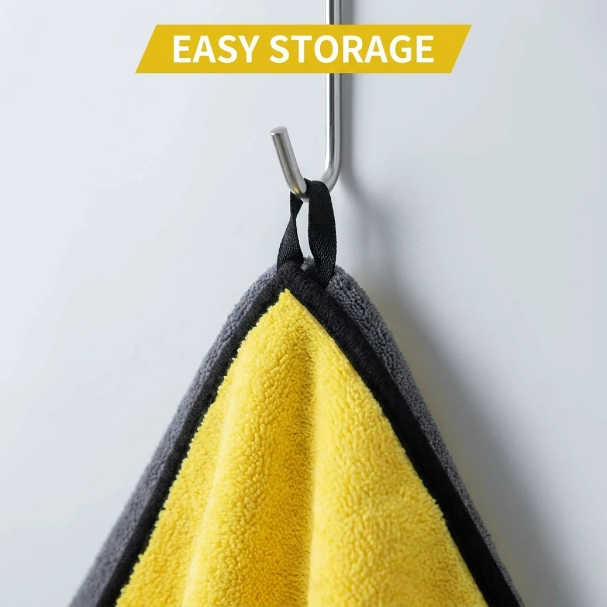 Large Microfiber Car Drying Towel, Strong Water Absorption, Non-Abrasive & Lint-Free, Multi-Size for Auto Cleaning & Home