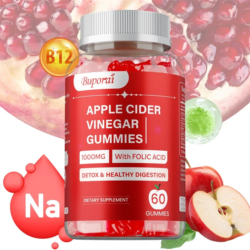 

Apple Cider Vinegar Gummies - Supports Digestive Health, Promotes Metabolism, Weight Management, and Boosts Immunity