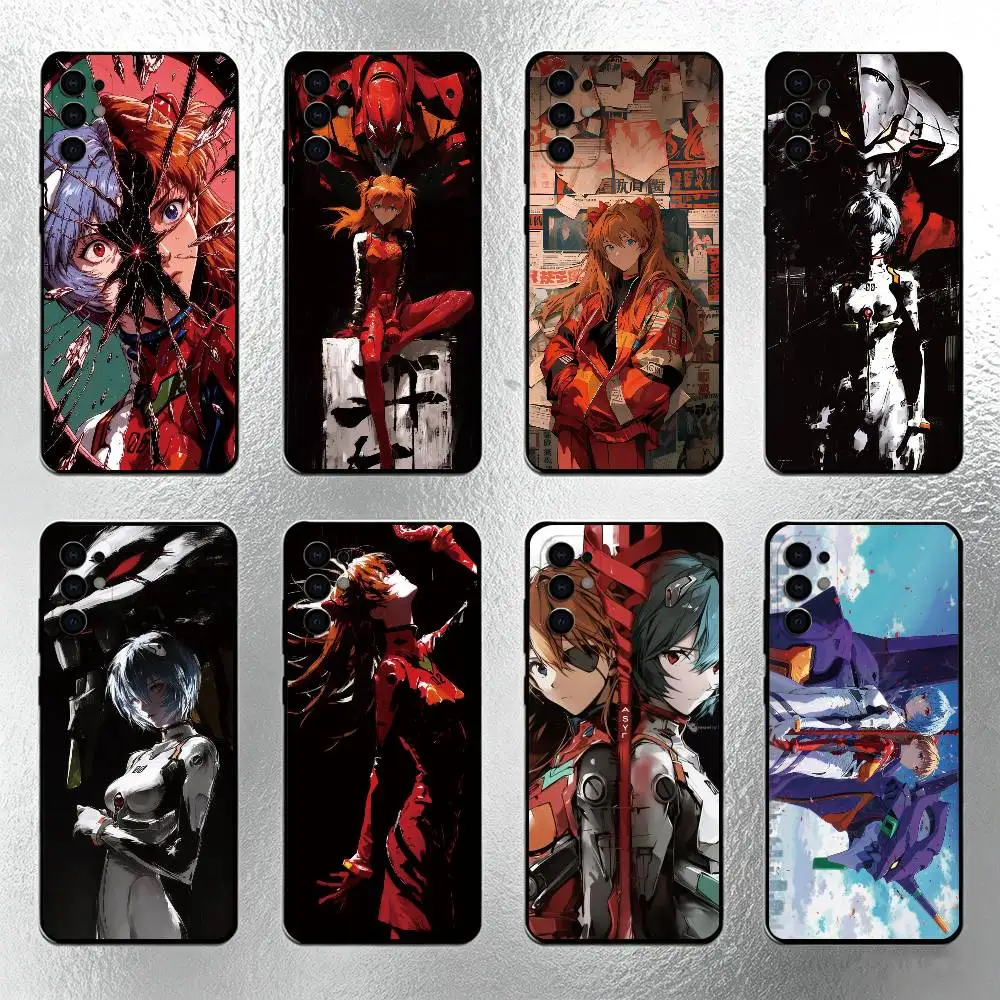 Чехол для телефона N-Neon Genesis Evangelion для Samsung S25, S24, S21, S22, S23, S30, Ultra, S20, Plus, Fe, мягкий силиконовый черный чехол