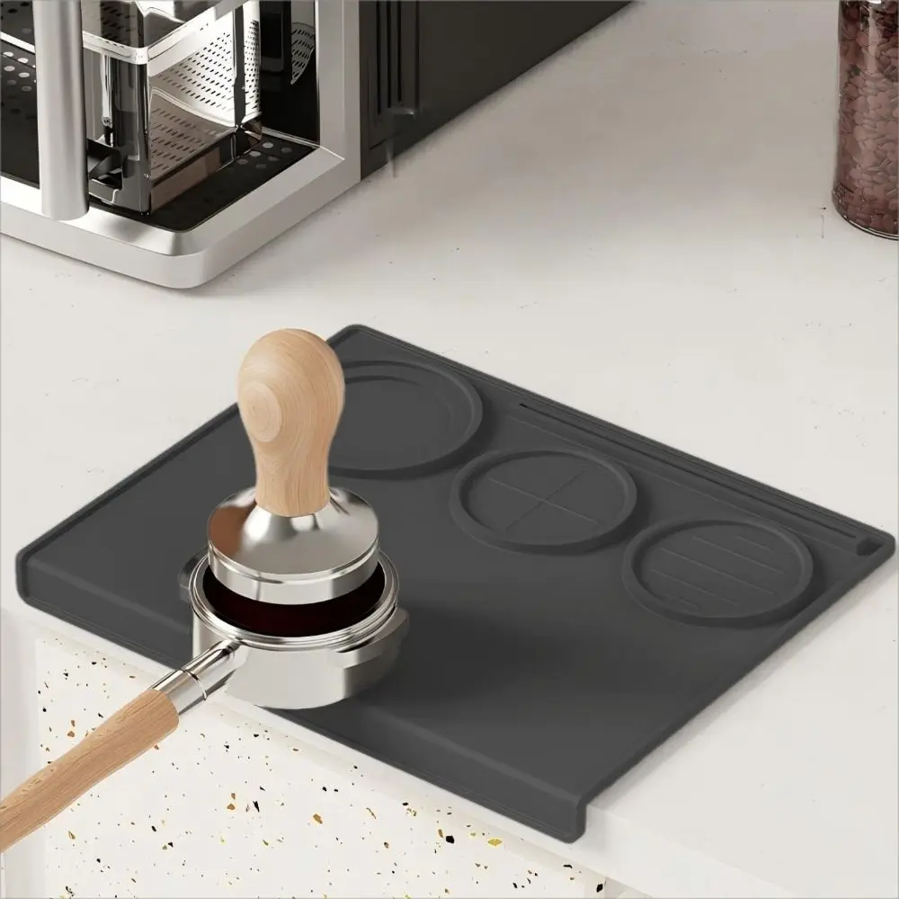 Waterproof Espresso Tamping Mat Heat Resistant Silicone Pad Coffee Tamping Mat Coffee Tamper Mat Espresso Machine Accessory