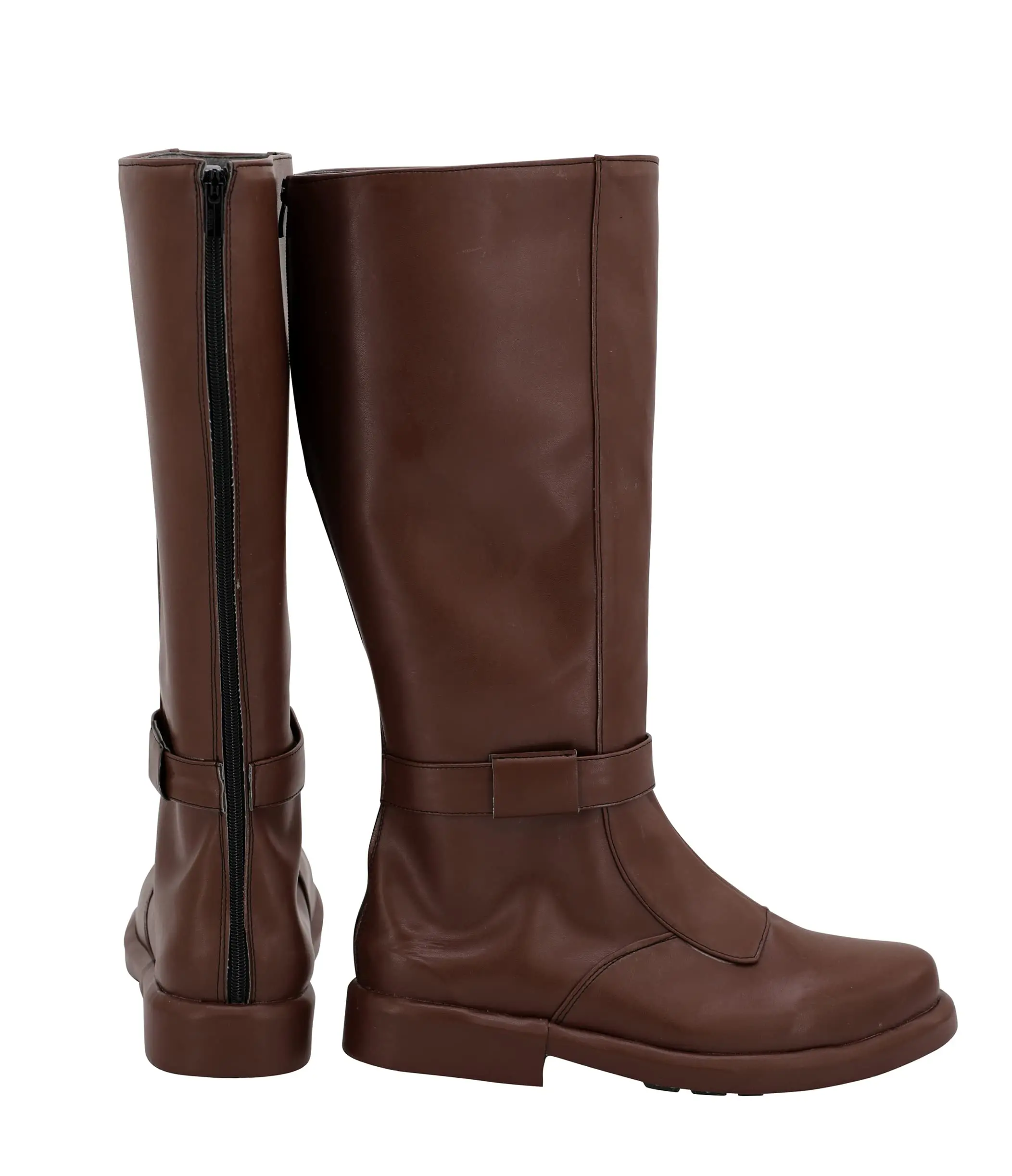 男性用ナイトブーツ,茶色の長い靴,ハロウィーンのカーニバルパーティー,ファッション