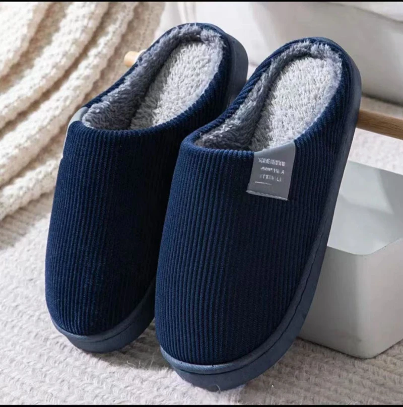 Cozy  Non-Slip Slippers for Men - Perfect for Couples, Home, and All Seasons