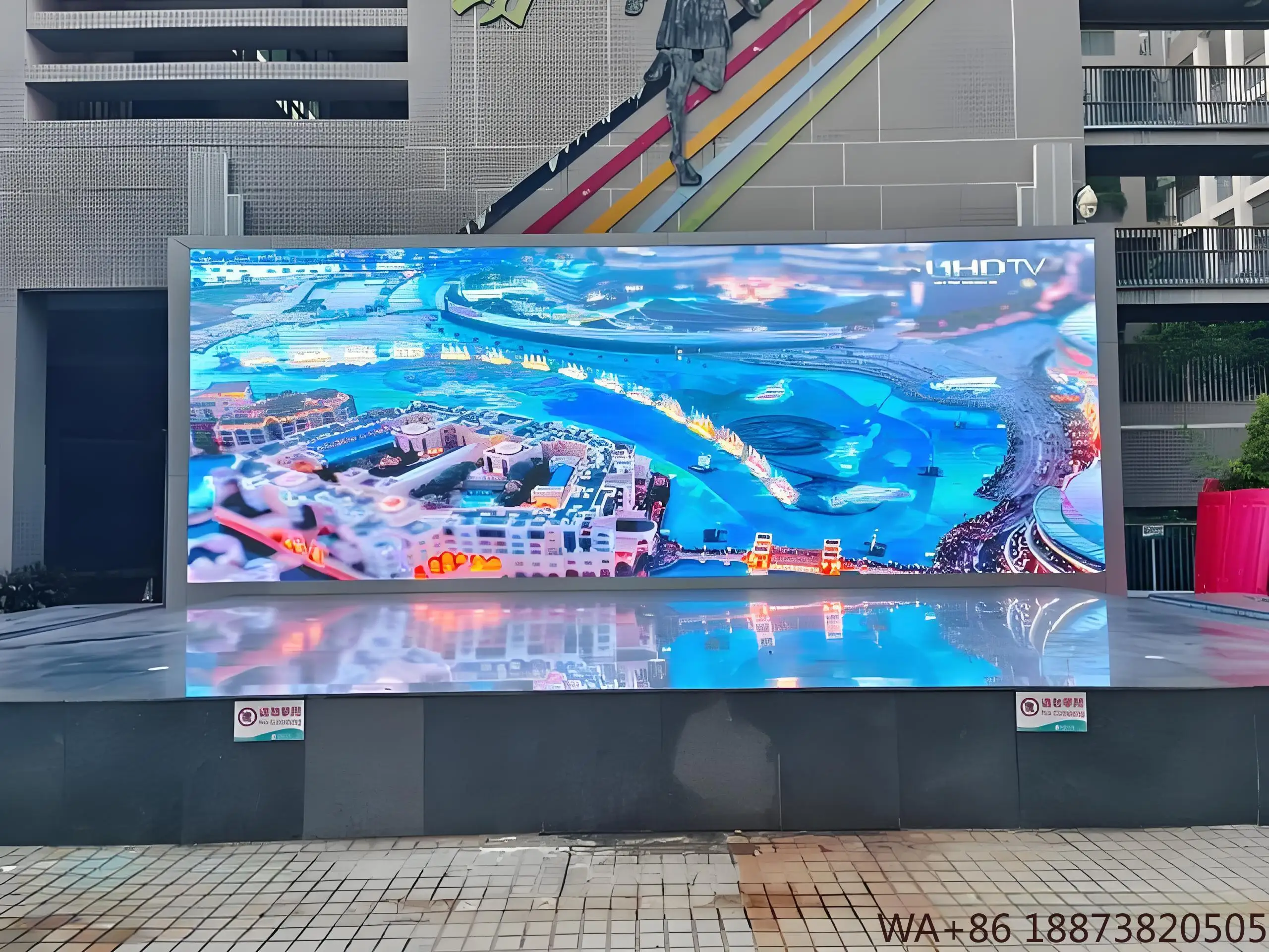 LEDディスプレイメーカー卸売高解像度高輝度P5防水ウォールスクリーン屋外鉄製キャビネット