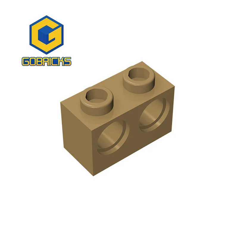 Gobricks 10 Stück Ziegel 1x2 für Bausteine kompatibel montiert Partikel DIY pädagogische High-Tech-Ersatz spielzeug