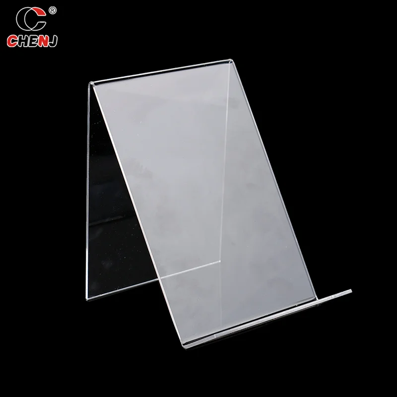 1pc Acrylic Book Display Stand Photo Frame Brochure Artwork Holder Organizer Product Display Stand School Office Accessories