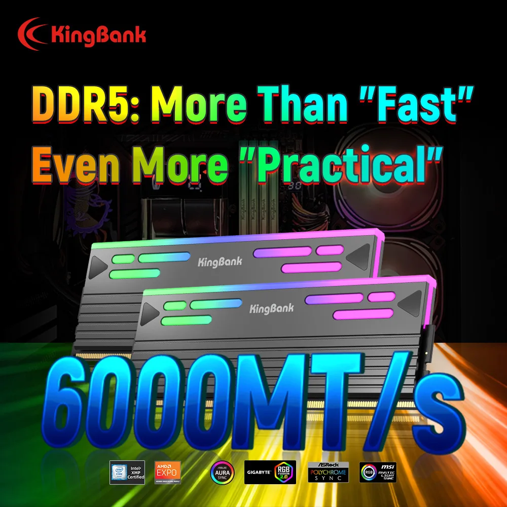 KingBank SoarBlade KFRB DDR5 RGB Series 16GBx2 Set 6000MHz CL26