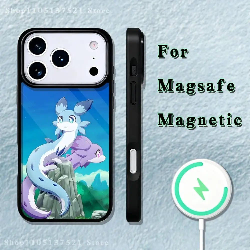 Casing Ponsel Game P-Palward C-Chillet Untuk iPhone 17,16,15,14,13,12,11,Pro,Max,Plus,Mini,SE4,E Pengisian Daya Nirkabel Magnetik Magsafe