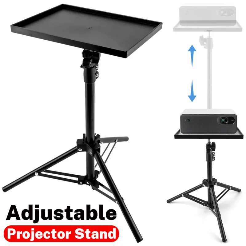 

Projector Tray Stand Floor To Wall Desktop Shelf Laptop Stand Lift Telescopic Rod Live Broadcast Tripod Camera Projector Holder