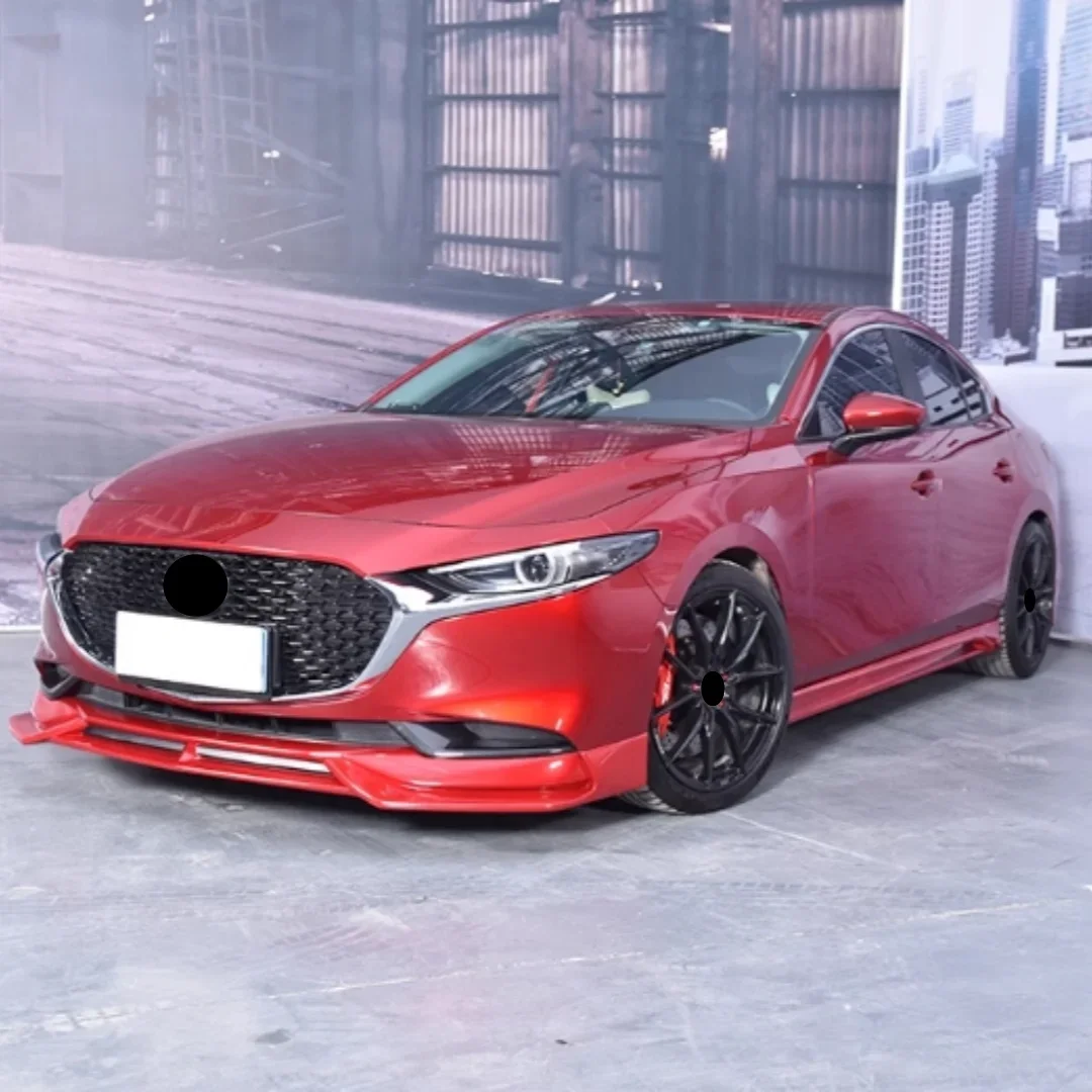 Front lip Side skirt Rear lip for Mazda 3 Axela 2020-2024 modified Auto small surround Sport style Body kit Car Accessories