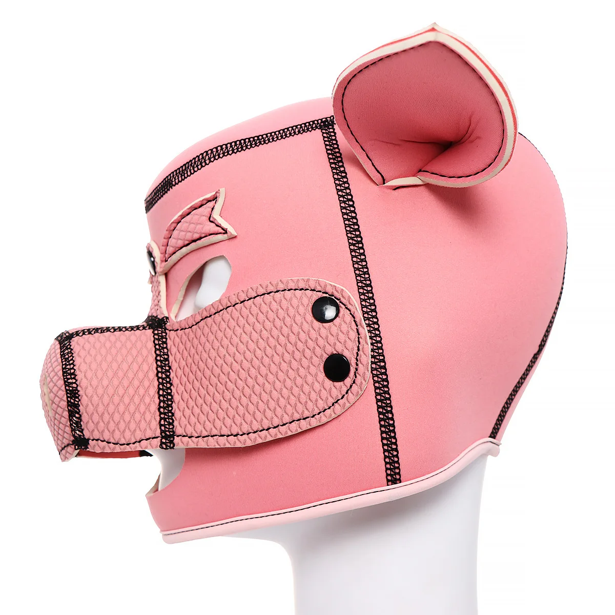 New Party Pig Masks Play Pink Pig Hood Mask BDSM Bondage Soft Padded Pig Slave Role Play Cosplay Sex Toys For Couples Men Gay