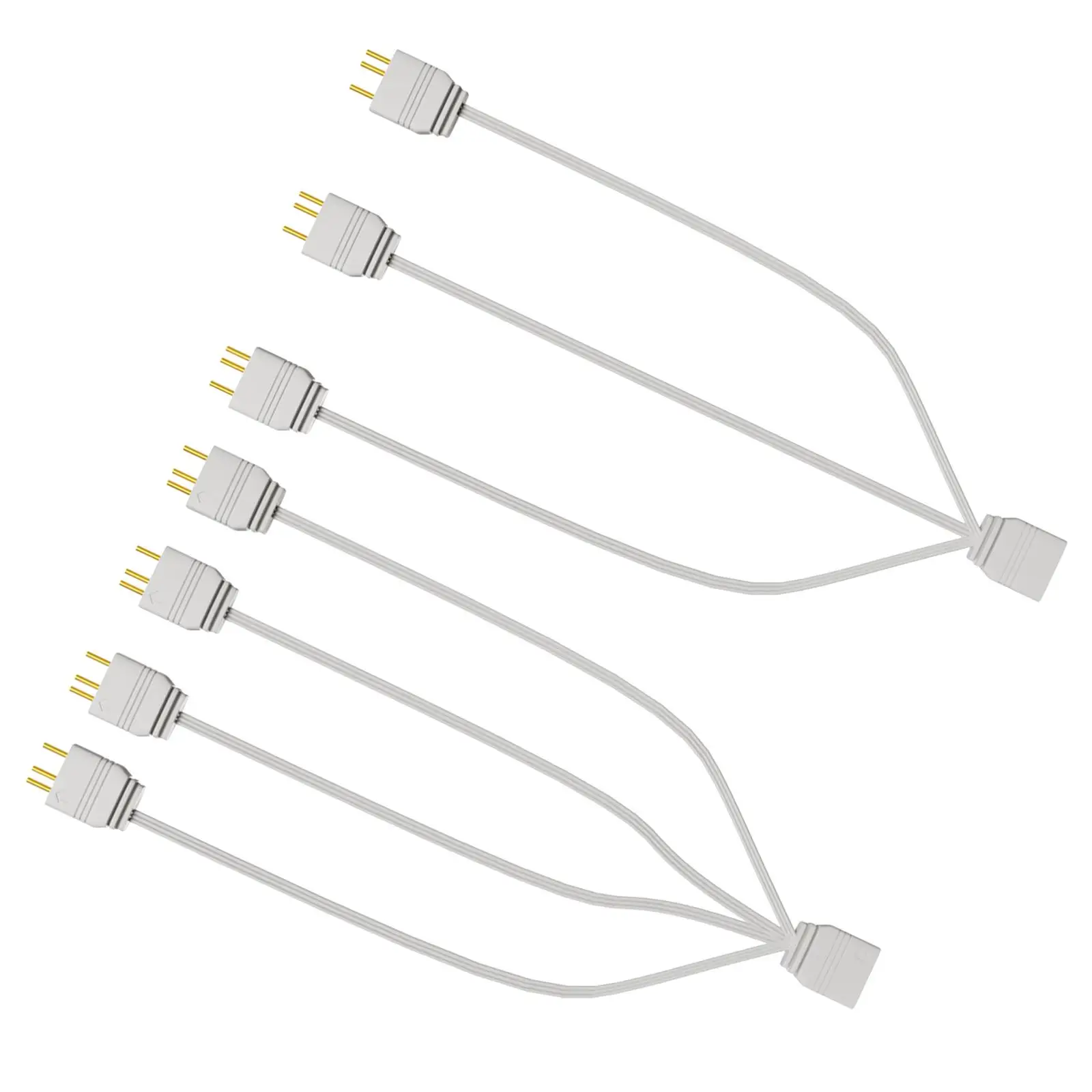 Argb Splitter 5V 3-poliges Chassis-Speicher-Stromkabel für PC-Desktop-Lüfter