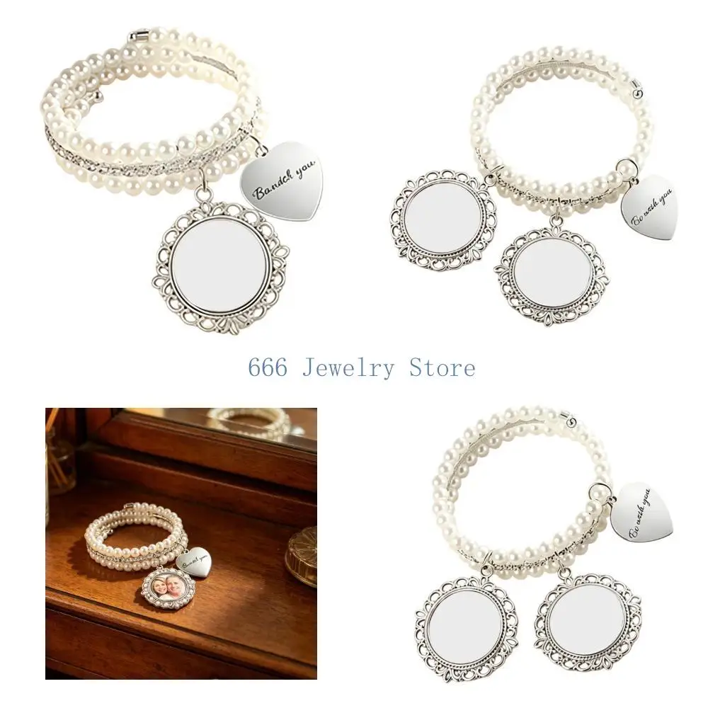 F2TD – Bracelet élégant en perles Vintage, beau cadeau pour dames filles