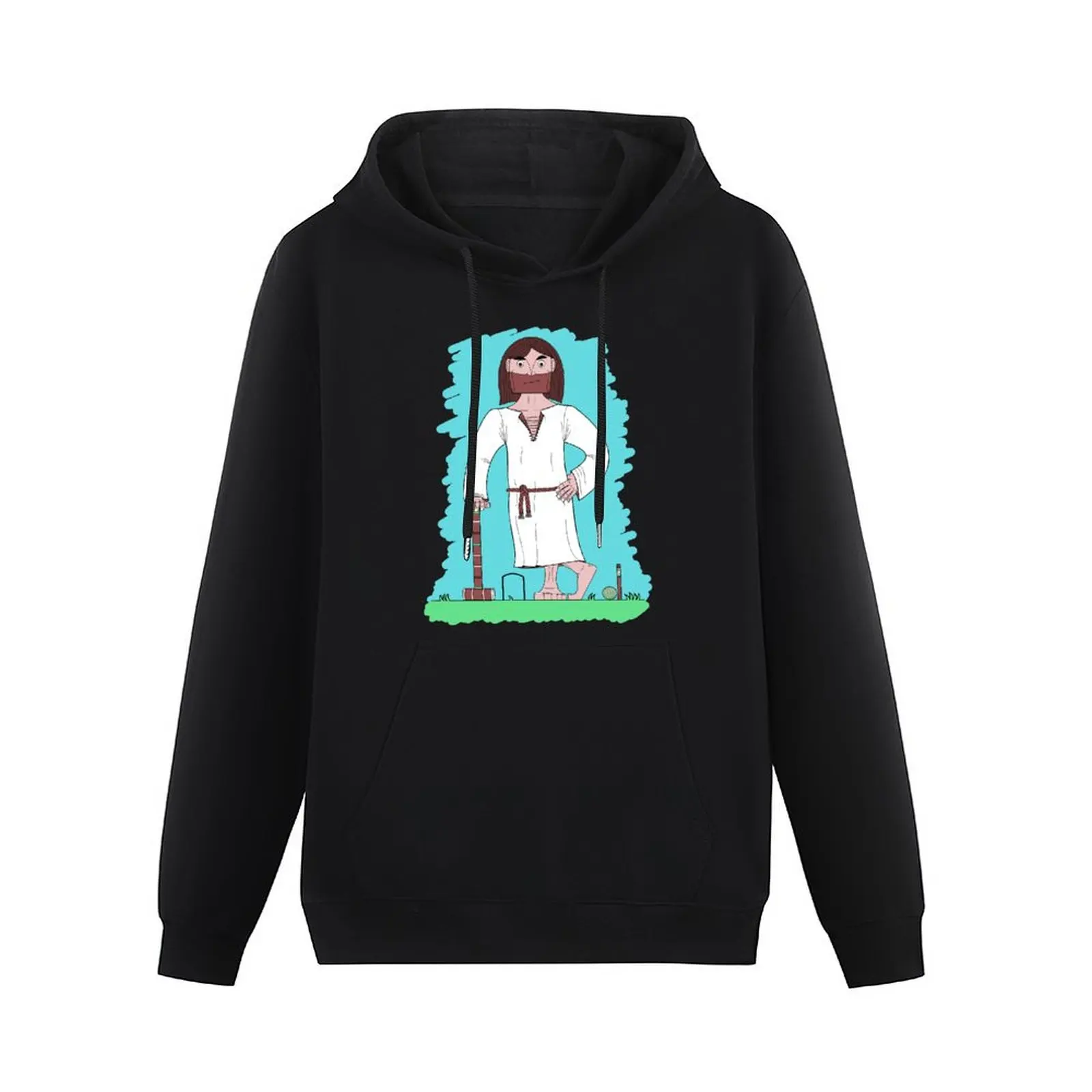 Croquet Jesus Pullover Hoodie men clothes hoodie men