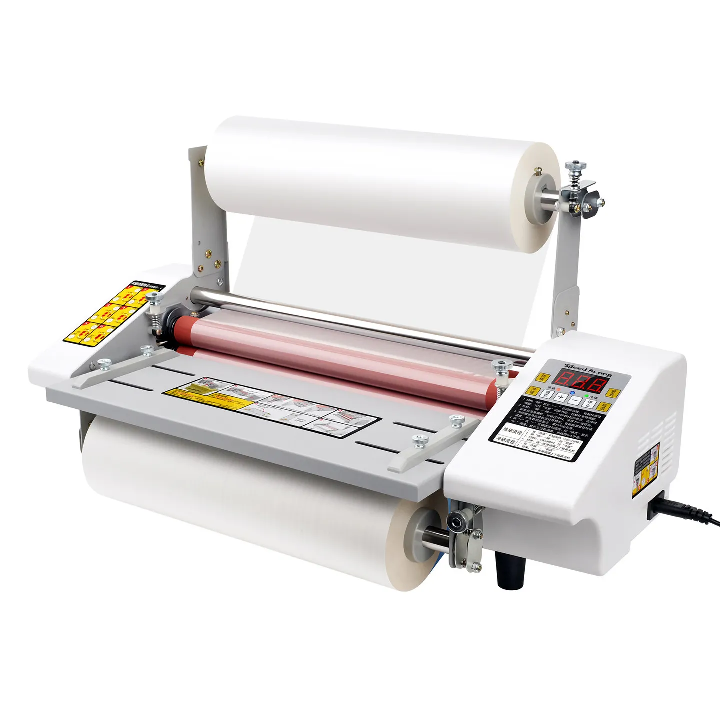 9350 A3+ Laminating Machine Four Roller Cold Hot Laminator Rolling Machine film photo Laminating Machine English Verion binding