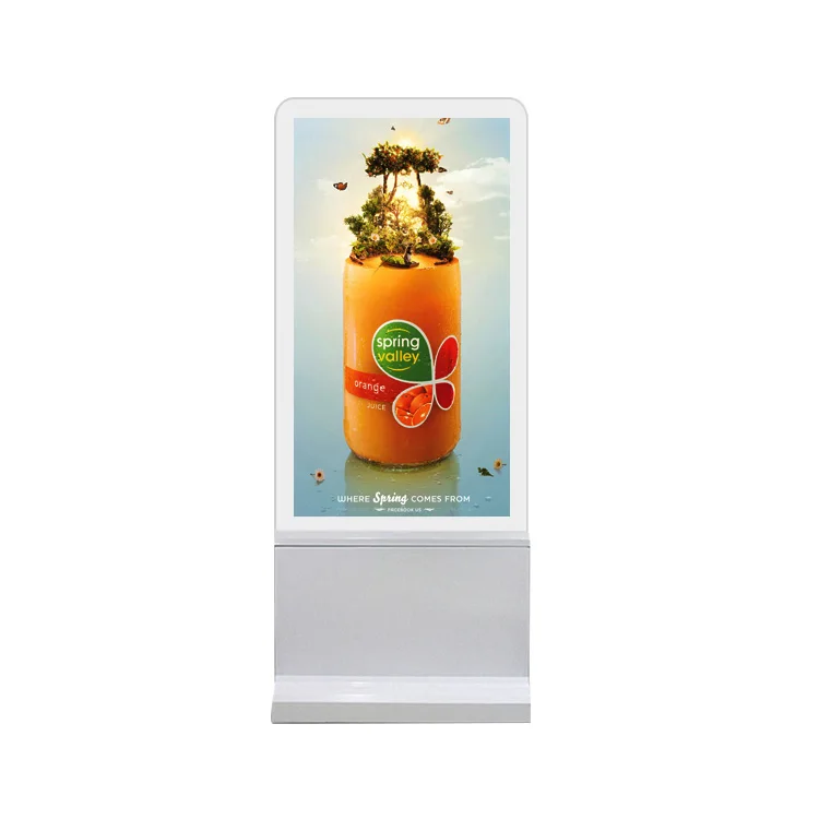 شاشة OLED للإعلان الداخلي كشك اللافتات الرقمية OLED على الأرض شاشة عرض عالية السطوع