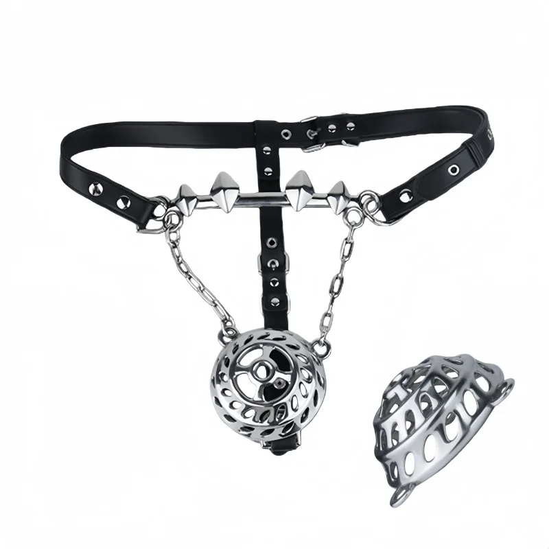 Secure Male Chastity Pants with Adjustable Leather Harness Bdsm Bondage Costumes for Men Prostate Massager Erotic Sex Toys - view 5