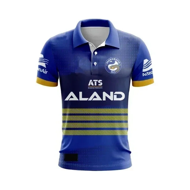 

2024 Parramatta Eels Polo Shirt Home / Away / Hat Rugby Jersey - Mens Size: S-5XL（Print Custom Name Number）